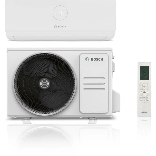 Bosch Klimaanlagen-Set: Inneneinheit, Außeneinheit und Fernbedienung